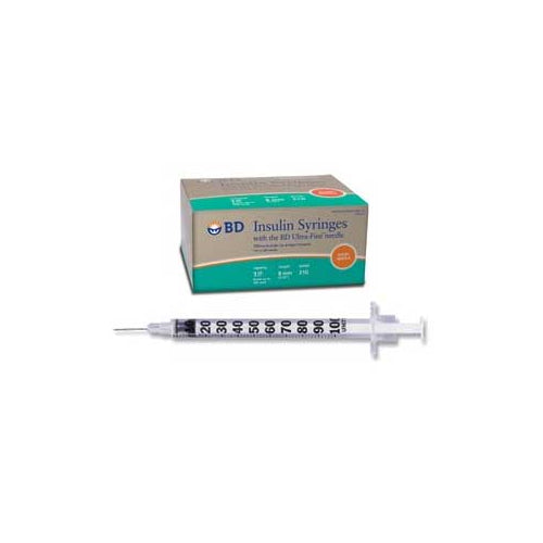 Becton-Dickinson 328418 Insulin Syringe Insulin Syringe Ultra-Fine 31ga 1ml 100/Bx Becton-Dickinson 328418 Insulin Syringe Insulin Syringe Ultra-Fine 31ga 1ml 100/Bx
